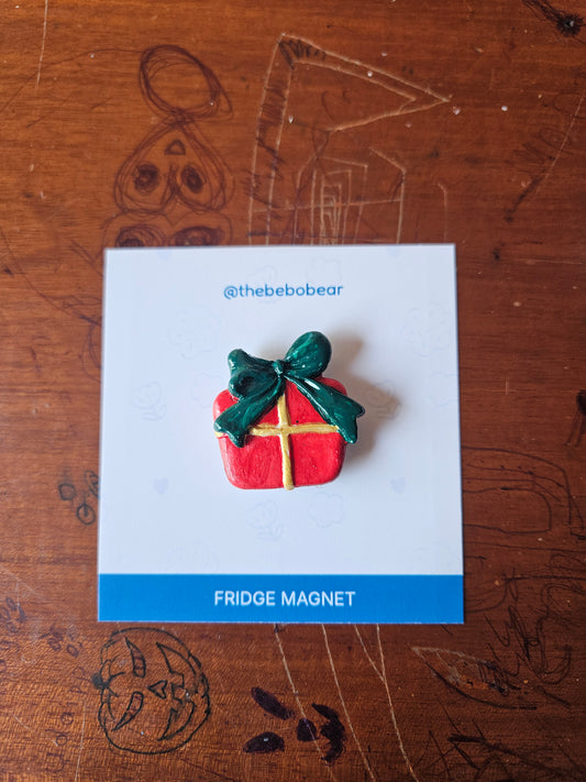 Porcelain Clay Fridge Magnet (Present)