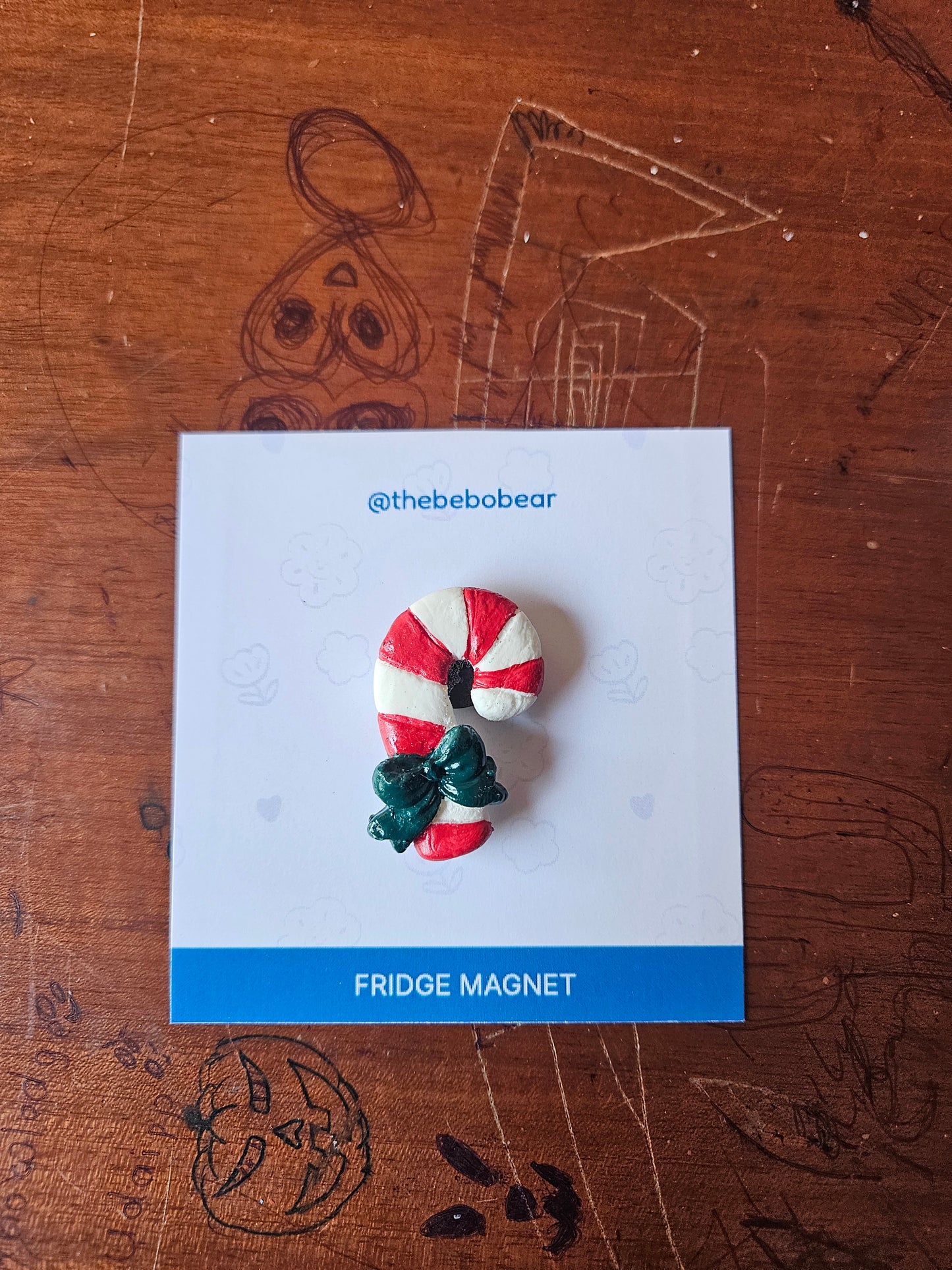 Porcelain Clay Fridge Magnet (Present)